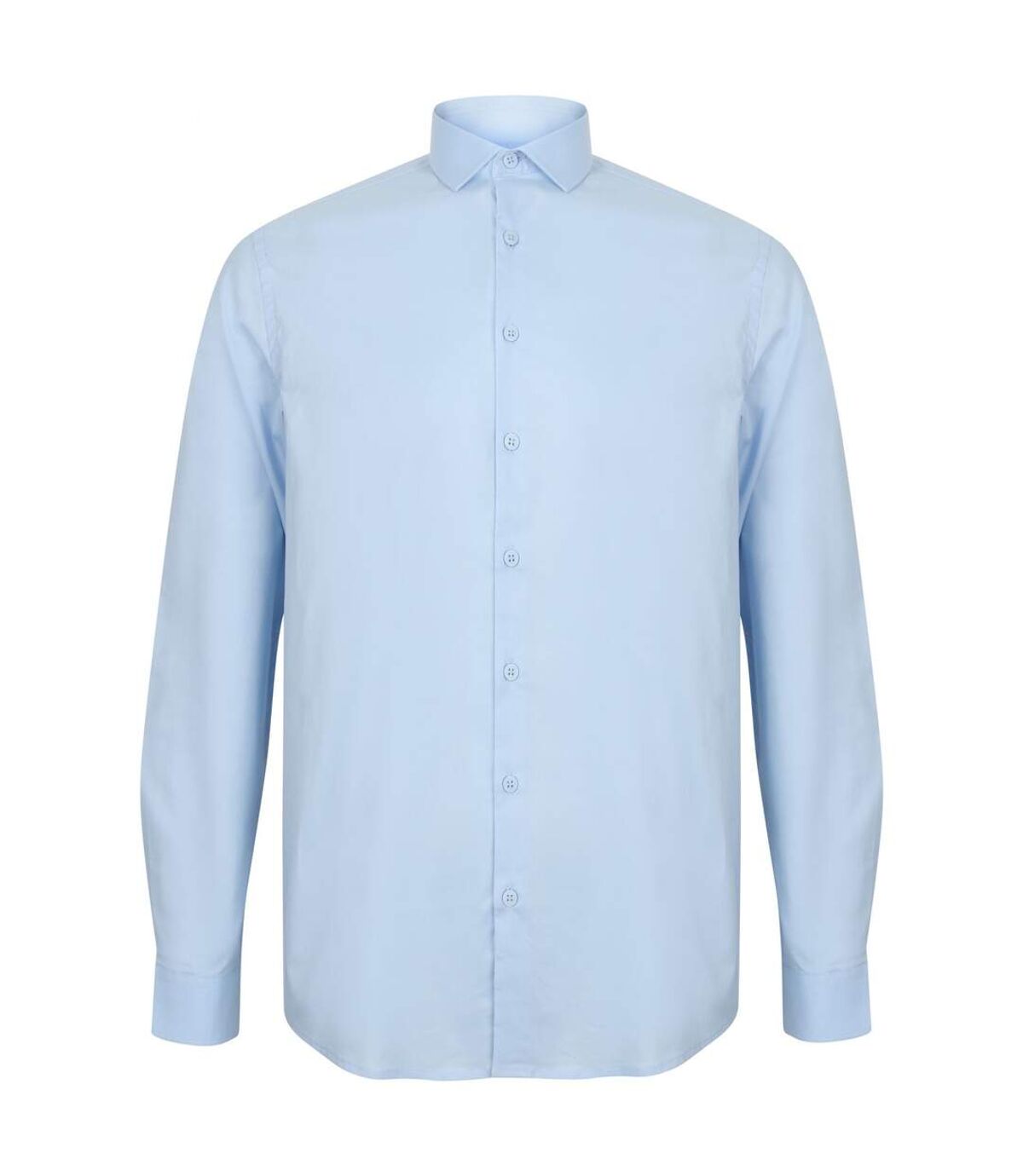 Henbury Mens Long Sleeve Stretch Shirt (Light Blue) - UTRW6513