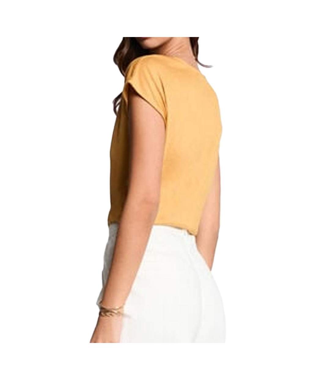 T-shirt jaune femme morgan fantaisie 241 daga - m-2