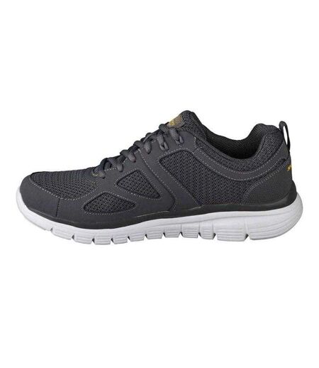 Baskets Burns Agoura Homme Gris Charbon Gris Argent Skechers
