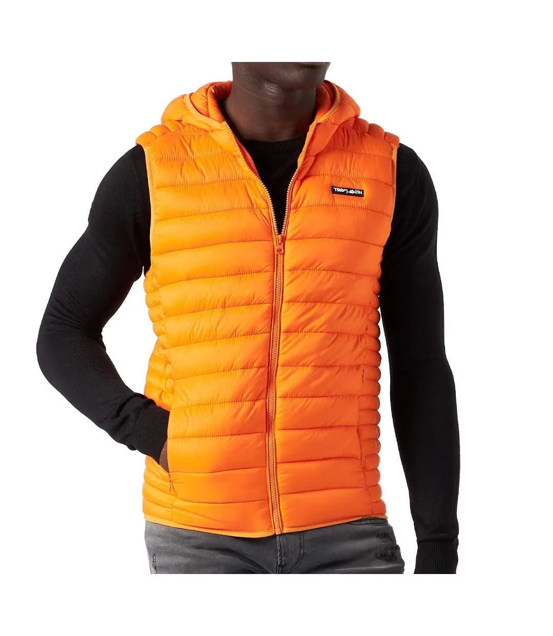 Doudoune orange homme teddy smith b-terry-1