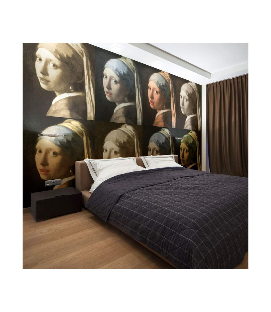 Papier Peint Girl with a Pearl Earring Pop Art II 450x270cm-1