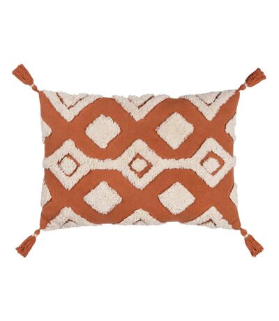 Dharma tufted cushion cover 35cm x 50cm brick Furn