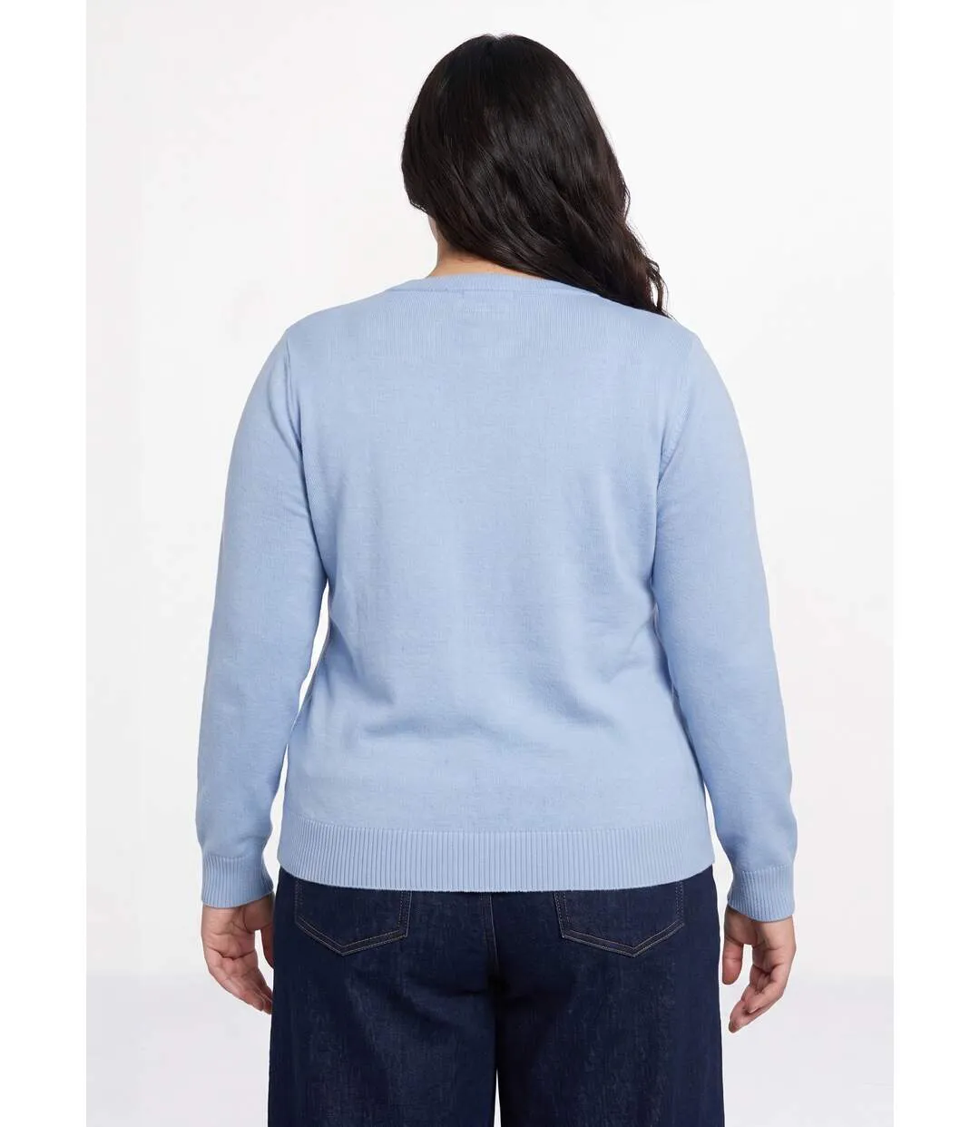 Pull doux col rond manches longues-2