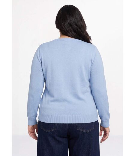 Pull doux col rond manches longues