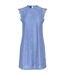 Robe Courte Décontracté Olline Femme Bleu Hortensia Pieces-2