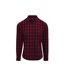 Womens/ladies mulligan checked long-sleeved shirt red/navy Premier