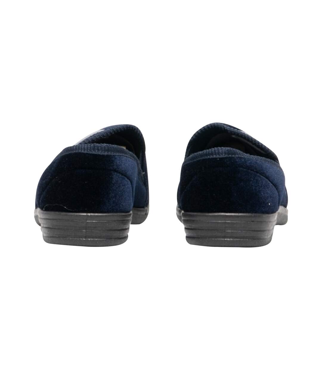 Aaron chaussons homme bleu marine/gris Zedzzz