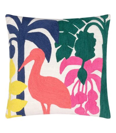 Marula embroidered cushion cover 43cm x 43cm multicoloured Furn
