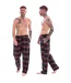 Pack Of 2  Mens Flannel Checked Lounge Pants  Black Brown Multicoloured Keanu-1