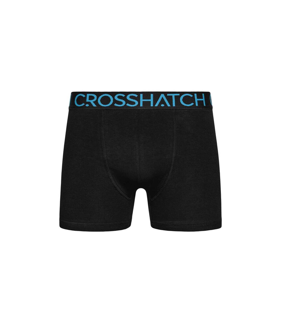 Boxers Knighting Homme Noir Bleu Crosshatch-2