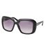 Womens/ladies Squares Sunglasses One Size Shiny Black Guess-1