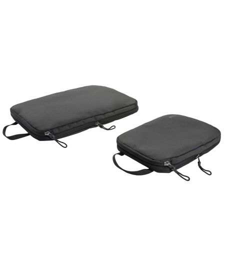 Pack of 2  Ridge rpet packing cube set  one size black Swiss Peak