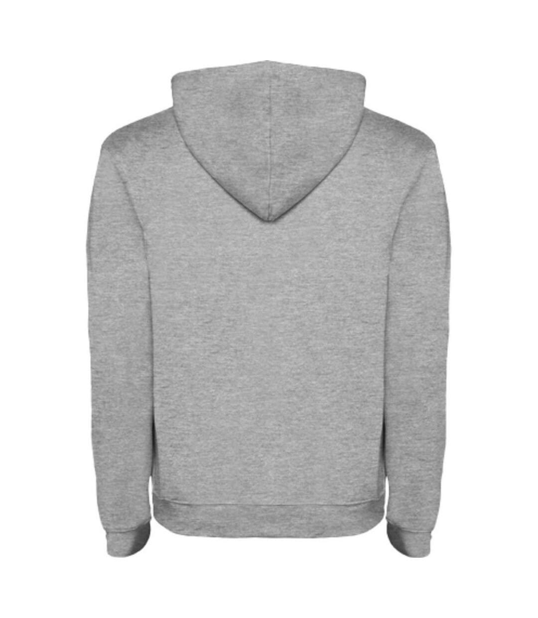 Sweat à capuche urban homme gris chiné / noir Roly