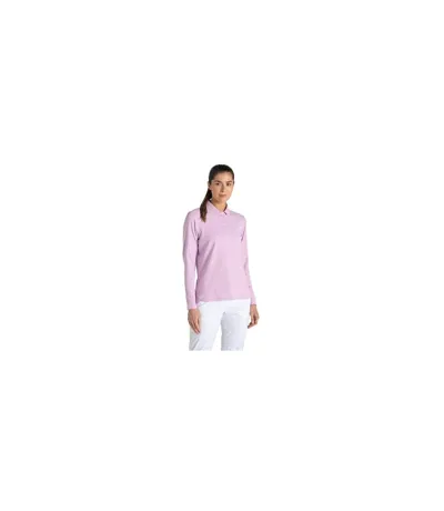 Womens/ladies Thornbury Nosilife Long-sleeved Golf Polo Shirt Orchid Craghoppers