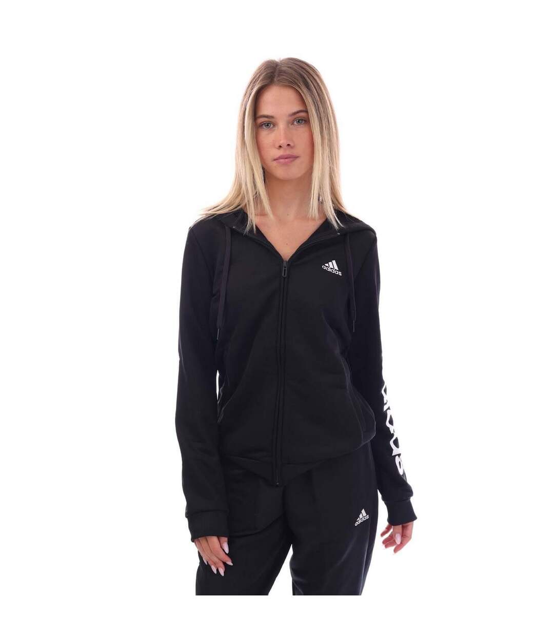 Ensemble De Survêtement Style Logo Essentials Femme Noir Blanc Adidas-4
