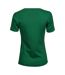 Womens/ladies Interlock T-shirt Forest Green Tee Jays-2