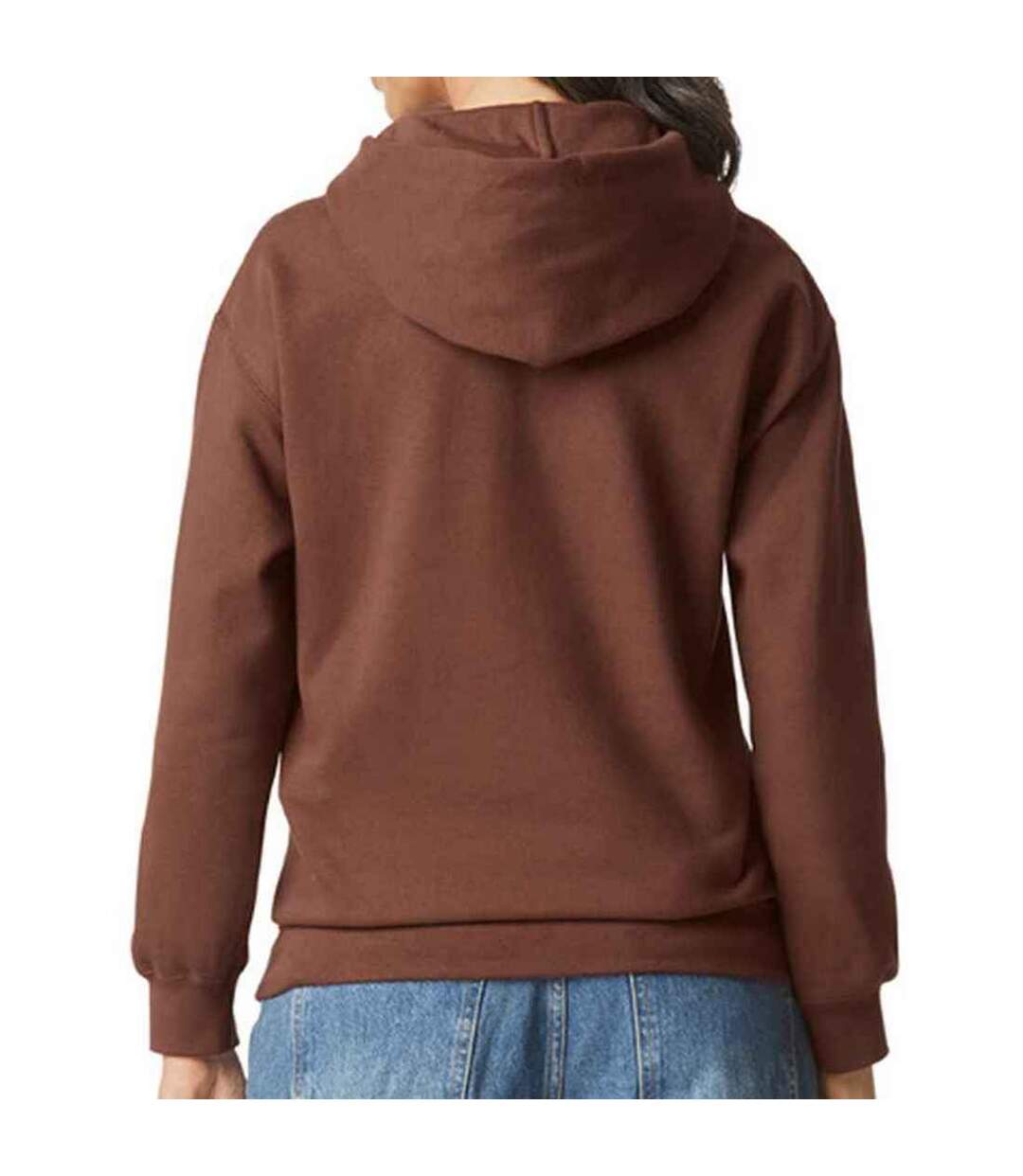 Sweat à capuche softstyle adulte cacao Gildan-2