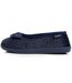 Isotoner Chaussons Ballerines femme microvelours semelle ergonomique, mousse à mémoire forme-4