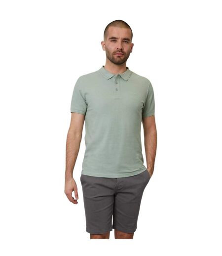 Polo Manches Courtes Malbork Homme Vert De Gris Clair Threadbare