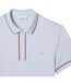 Mens Smart Paris Pique Stretch Regular Polo Shirt Blue Lacoste-2