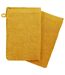 Lot de 2 Gants de Toilette Confort 15x21cm Ocre-1