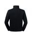 Russell Mens Authentic Zip Neck Sweatshirt (Black)