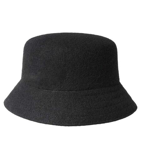 Unisex Adult Seamless Wool Casual Bucket Hat Black Kangol