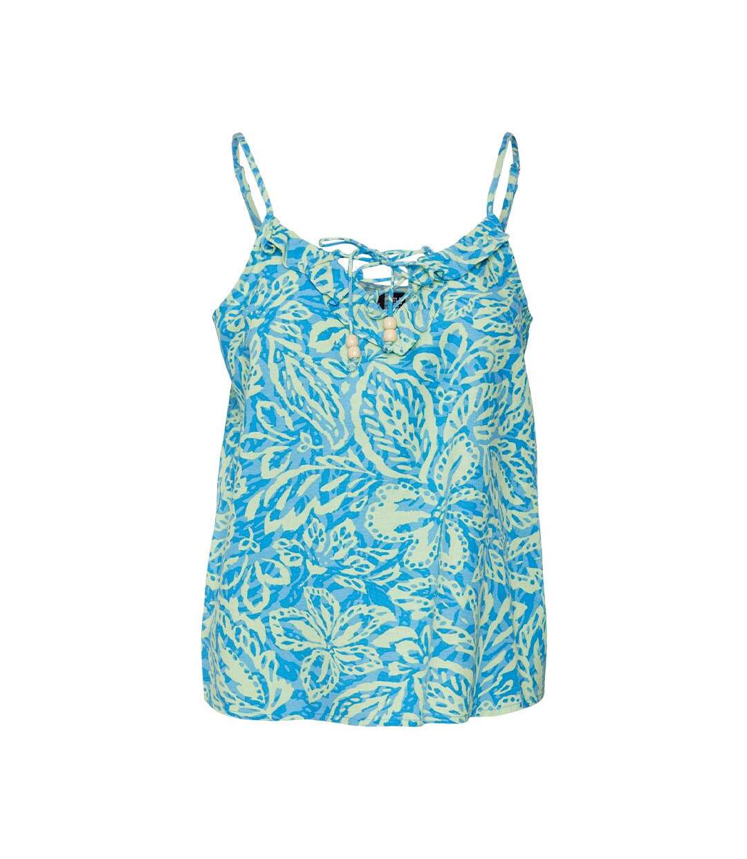 Débardeur Bleu/Vert à Motifs Femme Vero Moda Singlet - L-1