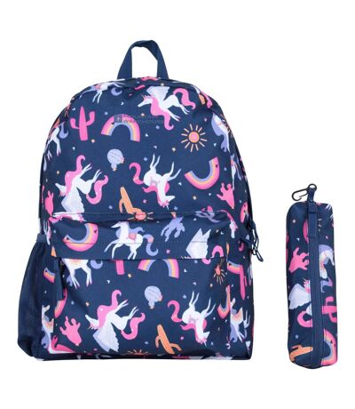 Sac À Dos Et Trousse Bookworm Taille Unique Bleu Marine Mountain Warehouse