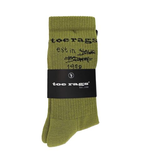 2 paires de chaussettes côtelées Scribbleb pour hommes