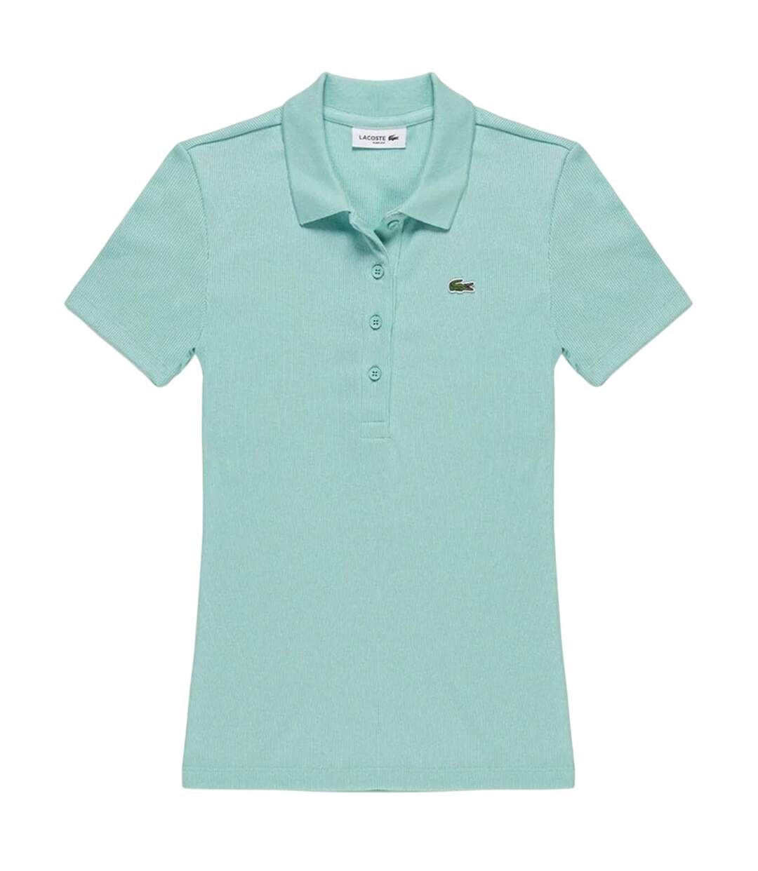 Polo Manches Courtes L.12.d Femme Turquoise Pâle Lacoste-2