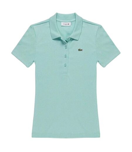 Polo Manches Courtes L.12.d Femme Turquoise Pâle Lacoste