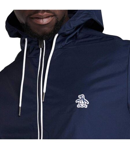 Mens Hooded Jacket Blue Navy Original Penguin