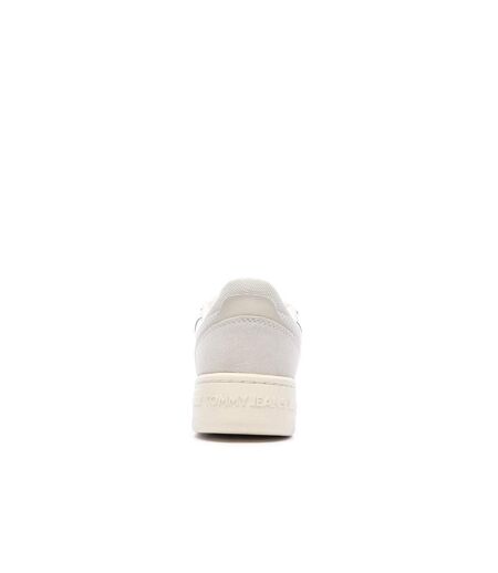 Baskets blanches/beiges femme tommy hilfiger retro