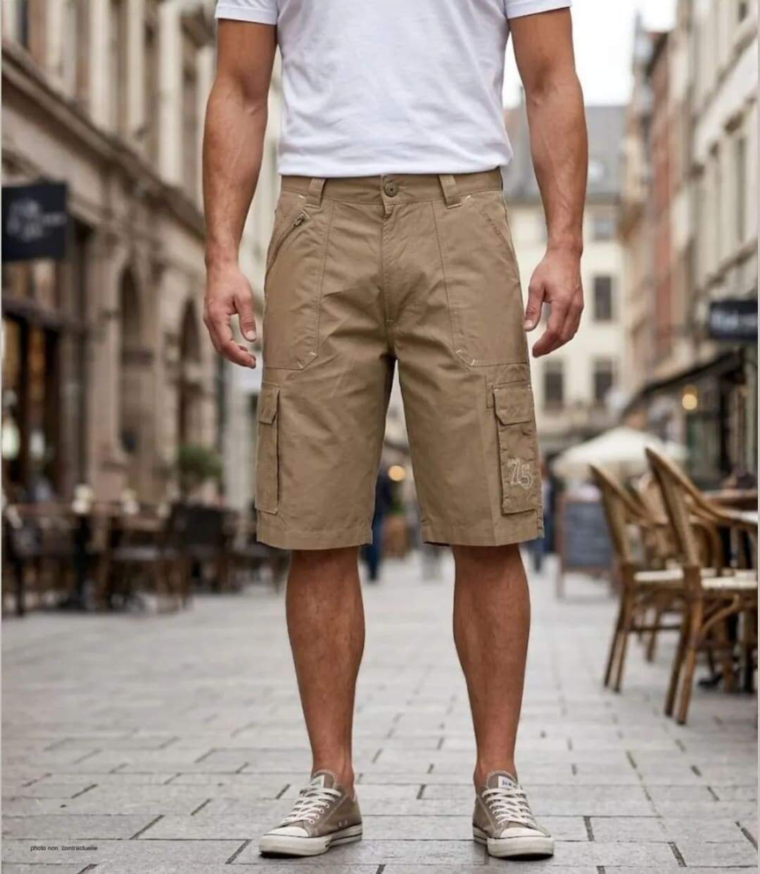 WINCHESTER WE1277B Bermuda en coton léger pour un look d'été fonctionnel et décontracté-5