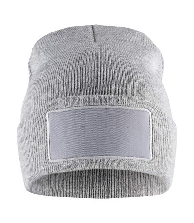 Clique Unisex Adult Hubert Patch Beanie (Gray Melange)