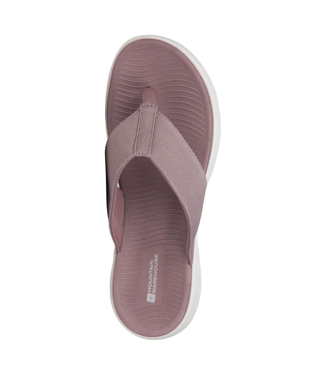 Tongs Confortables Et Unies Rest Comfort Femme Rose Foncé Mountain Warehouse-4