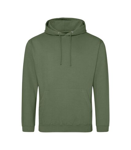 Awdis Unisex College Hooded Sweatshirt / Hoodie (Earthy Green) - UTRW164