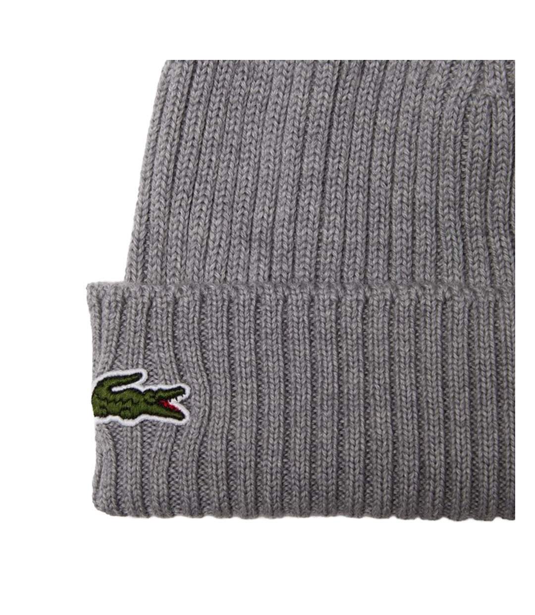 Bonnet gris homme lacoste hjm-2