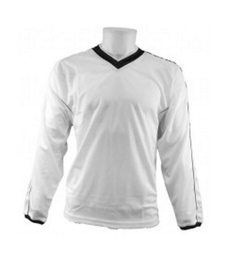 Maillot de foot adulte blanc / noir Carta Sport