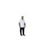 Mens James D555 Tall Short-sleeved Shirt White Duke-1