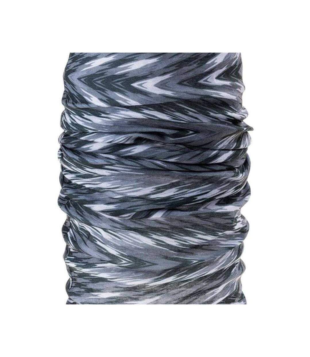 Cache-cou Motif/style Ikat Temir Taille Unique Noir Gris Magnum-1
