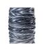 Cache-cou Motif/style Ikat Temir Taille Unique Noir Gris Magnum-1