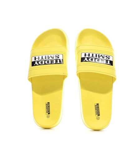 Claquettes jaunes homme teddy smith