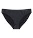 Womens/ladies florence ribbed bikini bottoms black Animal-1
