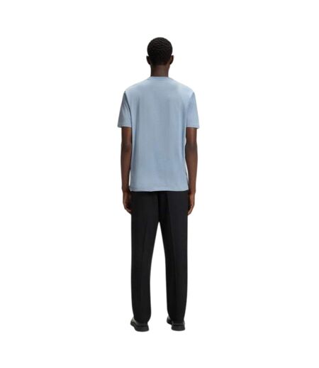 Mens Dulivio Contrast Logo T-shirt Blue Hugo