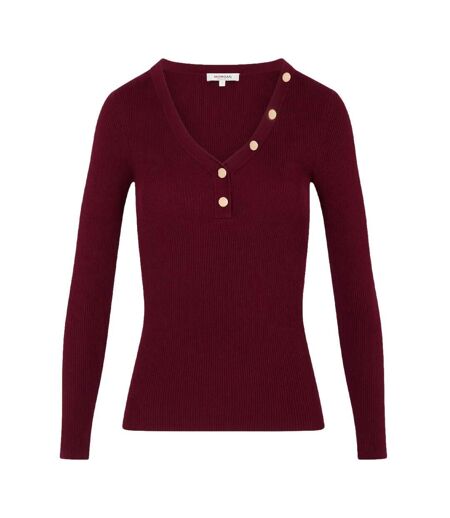 Pull bordeaux femme morgan mbanbin