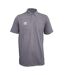 Mens Essential Polo Shirt Carbon White Umbro-1