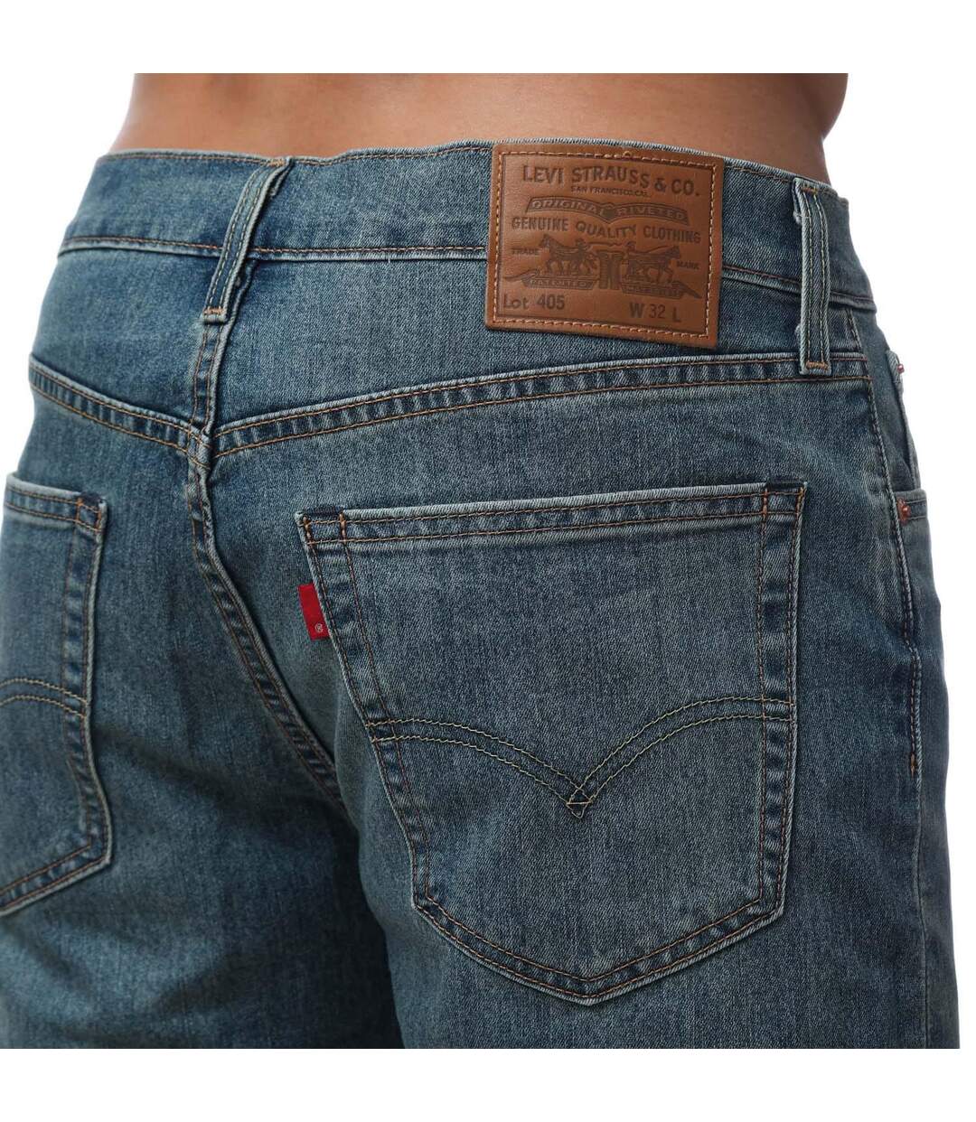 Mens Standard Shorts Blue Levis-4