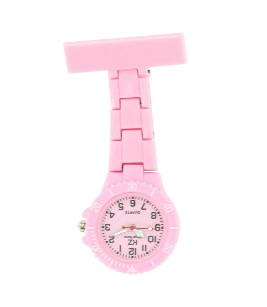 Montre infirmière Plastique Rose Bonbon broche 51